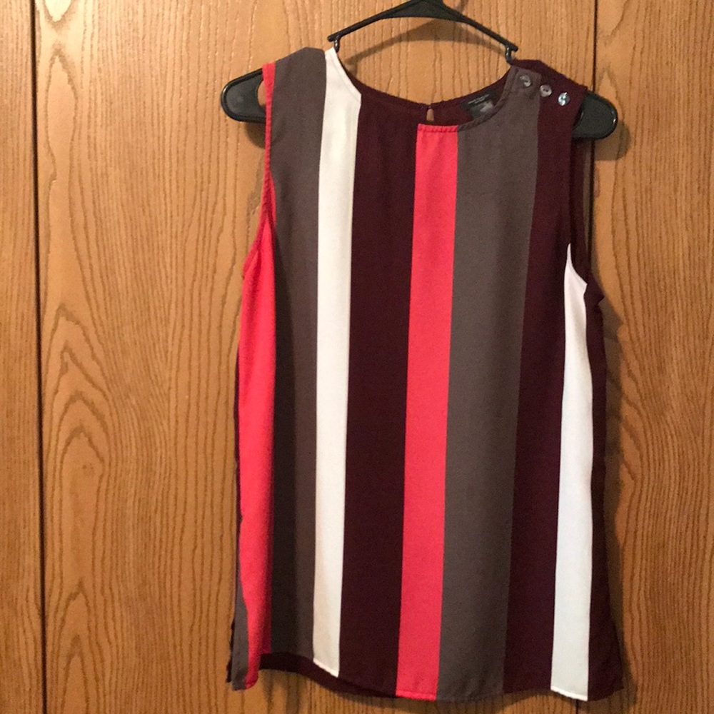Ann Taylor  blouse ,multi colors,size M.
